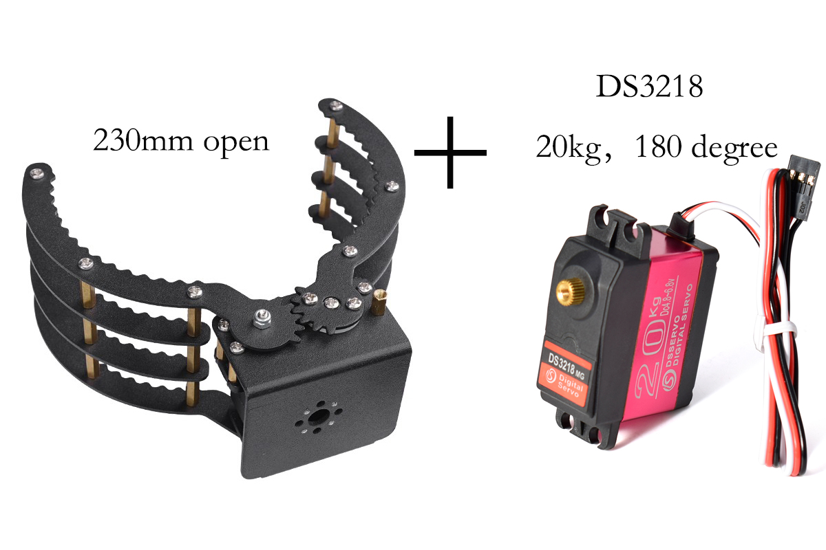 230mm Opening Mechanical Claw  - Robot Gripper Claw ulasan dan harga