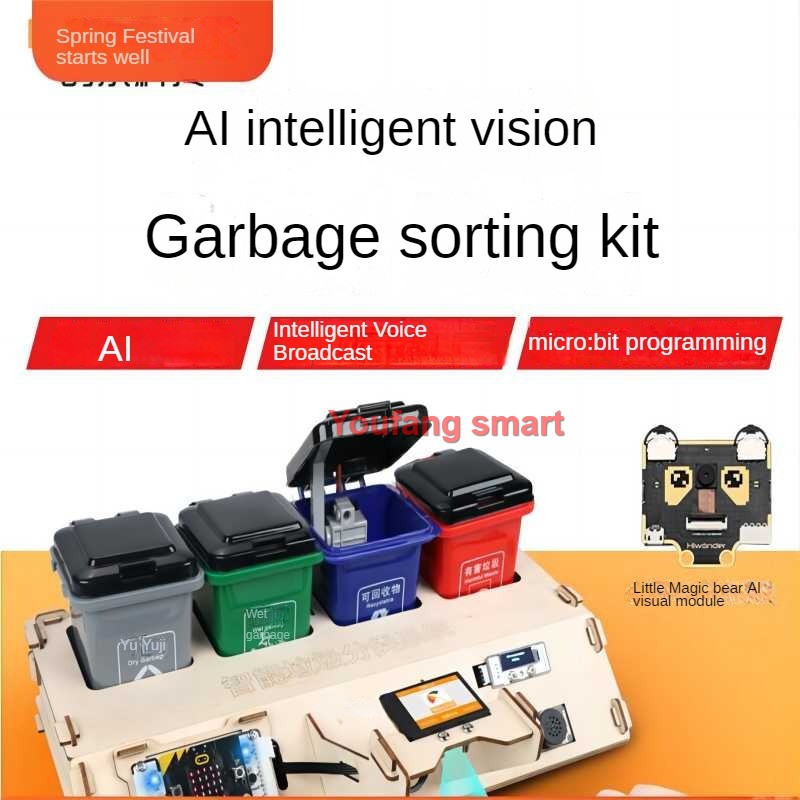 Waste Sorting Robot Kit AI Vis - Microbit Robot ulasan dan harga